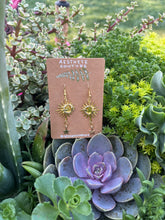 Load image into Gallery viewer, Gold Sun Earrings
